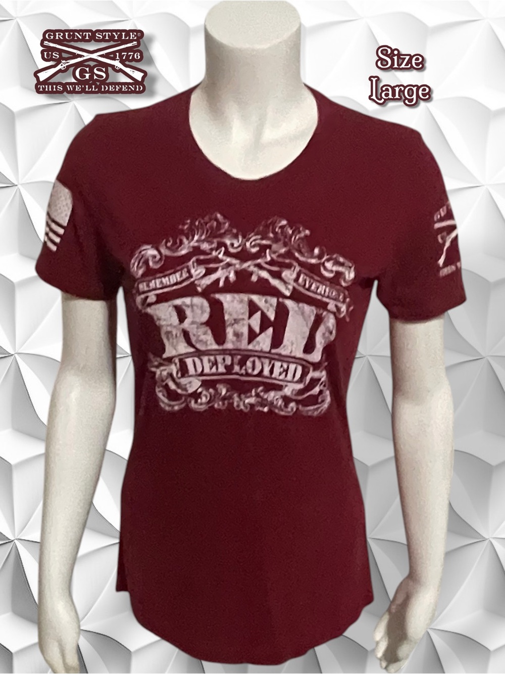 Grunt Style The RED Shirt II Ladies T-Shirt Size Large